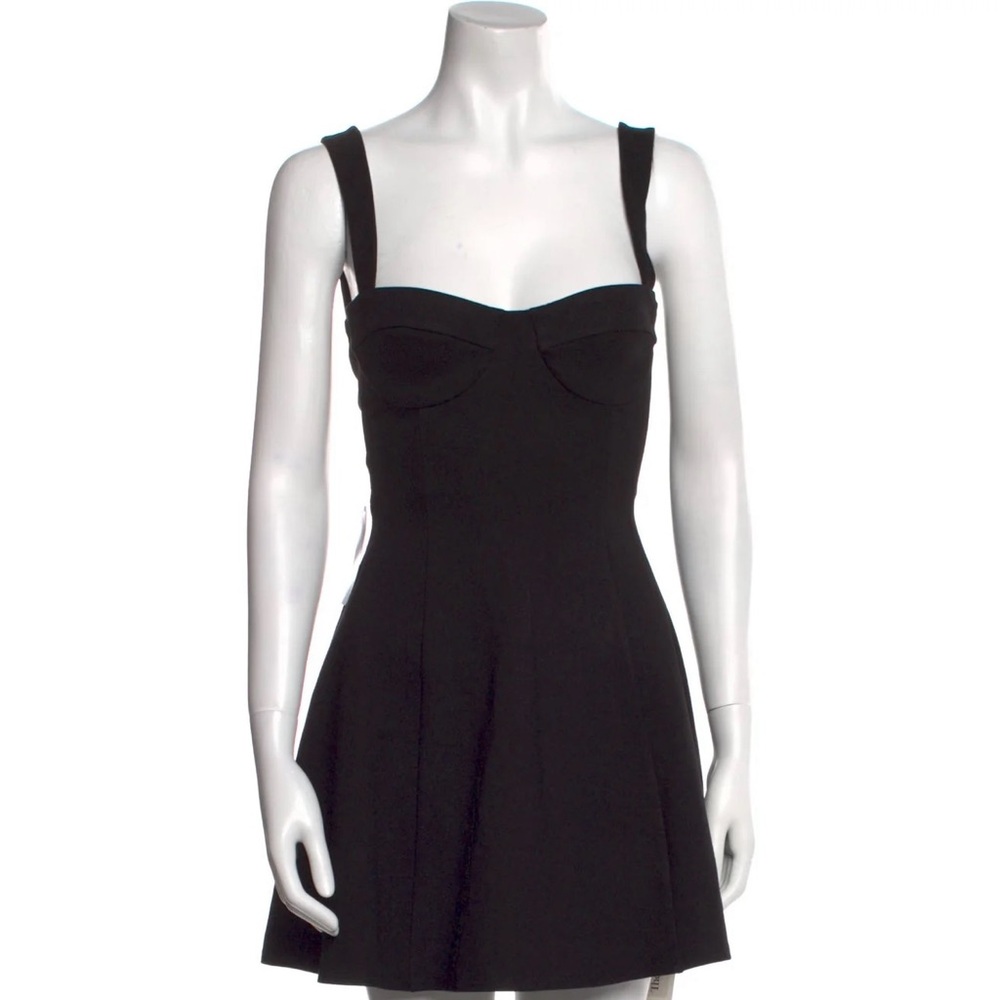 Selkie Black Fit & Flare Mini LBD Dress
